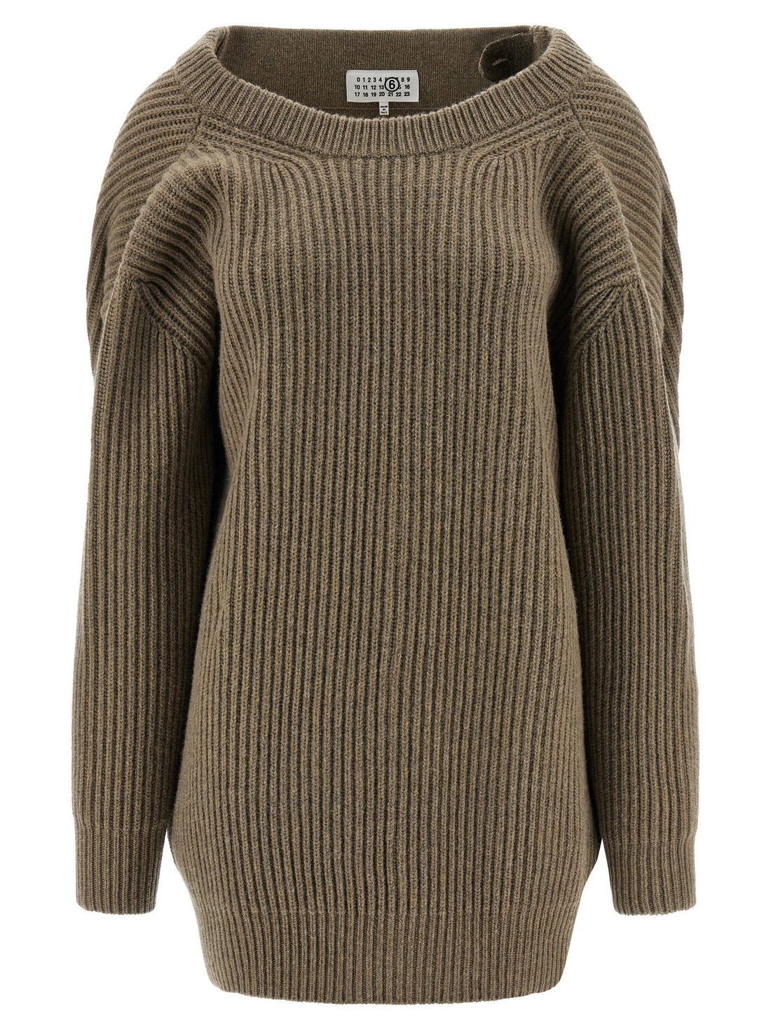 Mm6 Maison Margiela Sweater Dress Beige
