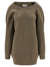 Mm6 Maison Margiela Sweater Dress Beige