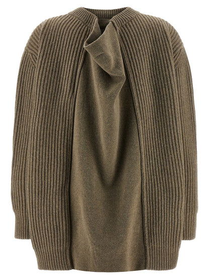 Mm6 Maison Margiela Sweater Dress Beige