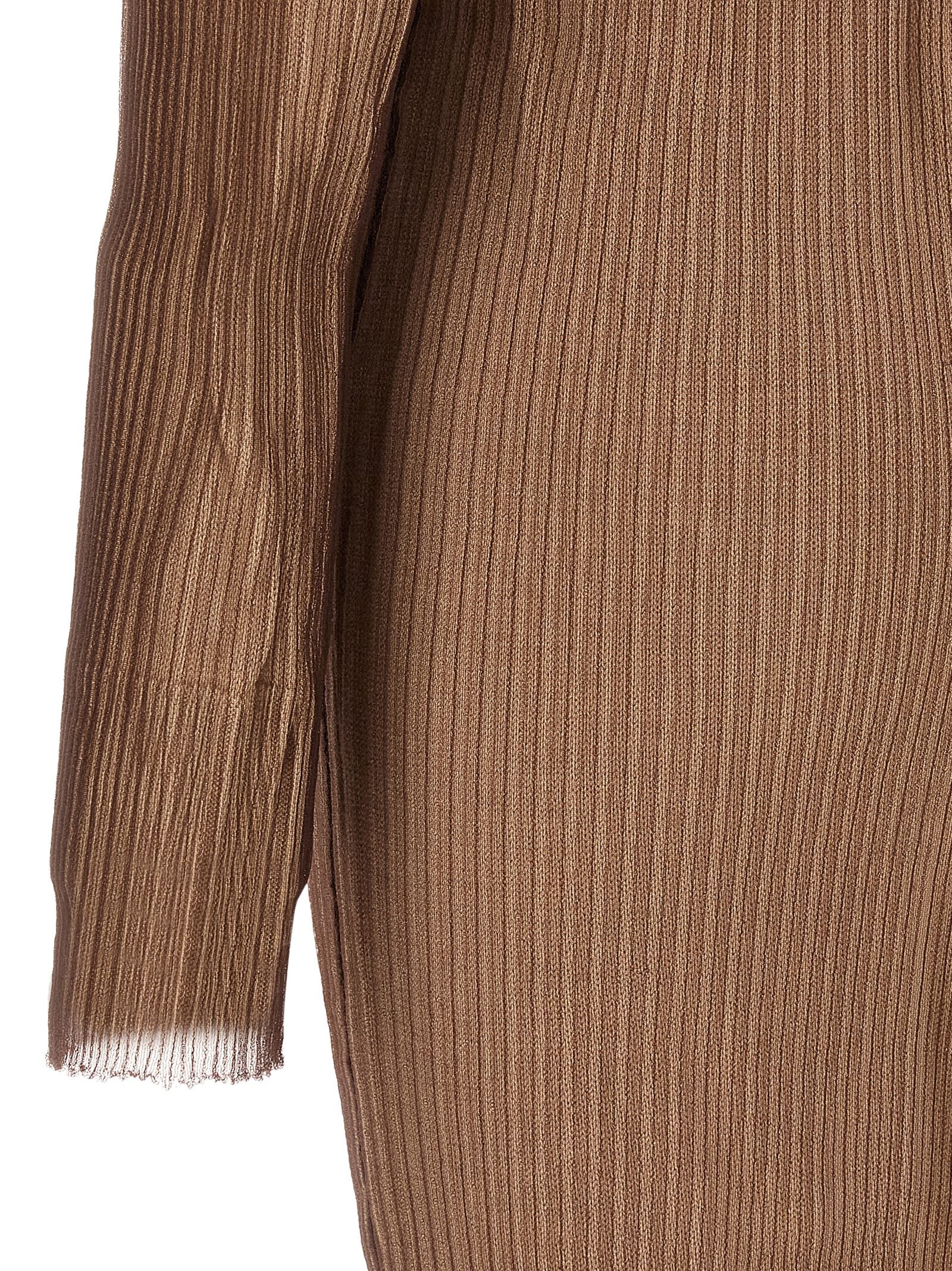 Mm6 Maison Margiela Trapped Double Layer Dress Beige