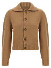Mm6 Maison Margiela White Stitch Line Cardigan Beige