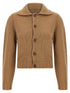 Mm6 Maison Margiela White Stitch Line Cardigan Beige