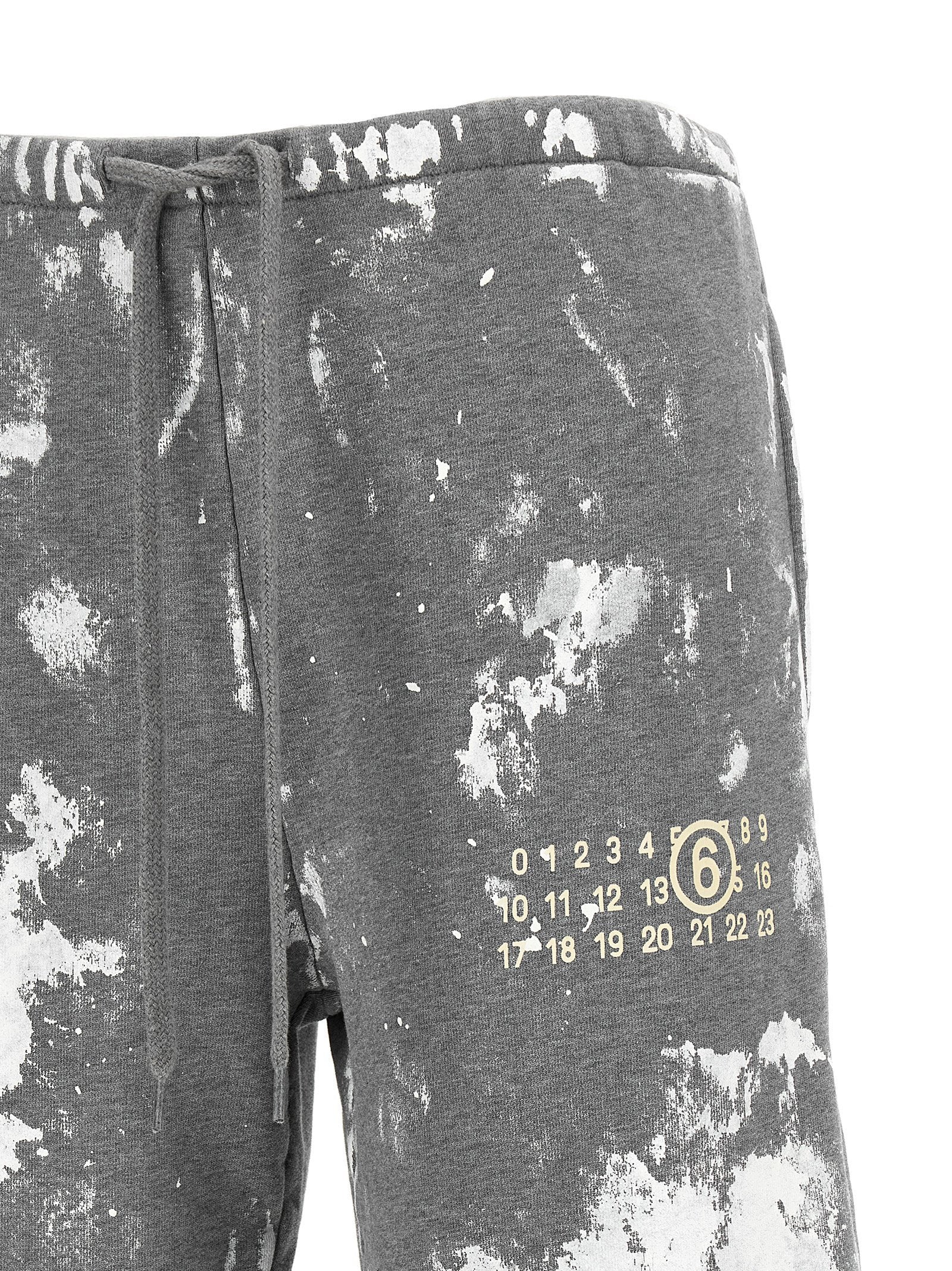 Mm6 Maison Margiela Numeric Signature Mm6 Joggers Gray