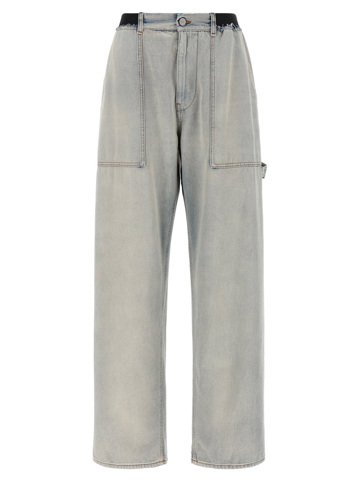 Mm6 Maison Margiela Numeric Signature Mm6 Jeans Light blue