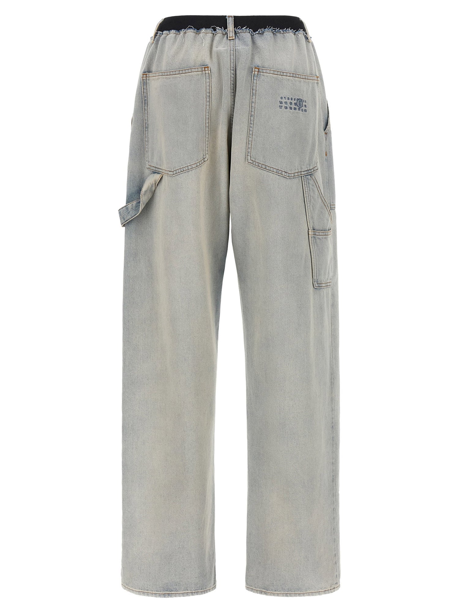 Mm6 Maison Margiela Numeric Signature Mm6 Jeans Light blue