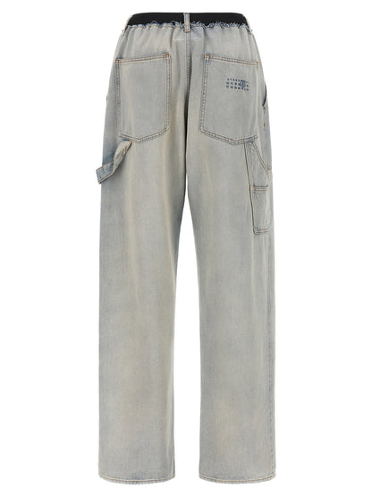 Mm6 Maison Margiela Numeric Signature Mm6 Jeans Light blue