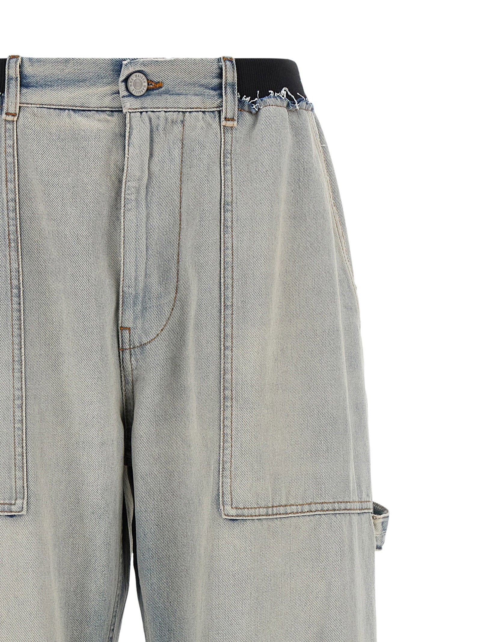 Mm6 Maison Margiela Numeric Signature Mm6 Jeans Light blue