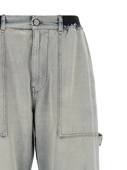 Mm6 Maison Margiela Numeric Signature Mm6 Jeans Light blue