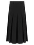 Mm6 Maison Margiela Overlapping Pleated Skirt Black
