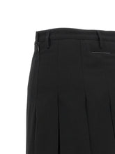 Mm6 Maison Margiela Overlapping Pleated Skirt Black