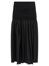Mm6 Maison Margiela Double Layer Skirt Black