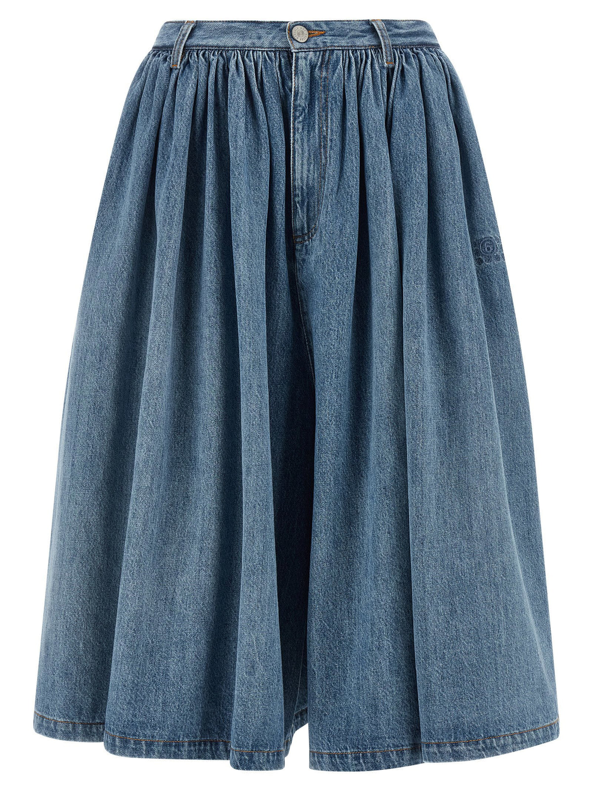 Mm6 Maison Margiela Numeric Signature Mm6 Bermuda Shorts Blue