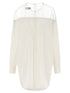 Mm6 Maison Margiela Tulle Insert Shirt White