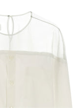 Mm6 Maison Margiela Tulle Insert Shirt White