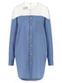 Mm6 Maison Margiela Tulle Insert Shirt Light blue