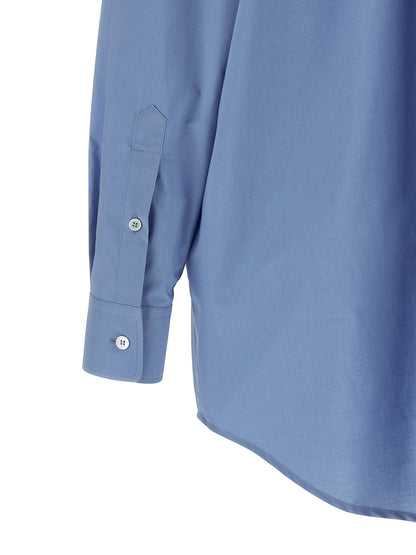 Mm6 Maison Margiela Tulle Insert Shirt Light blue