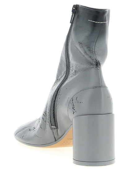 Mm6 Maison Margiela Anatomic Ankle Boots Gray
