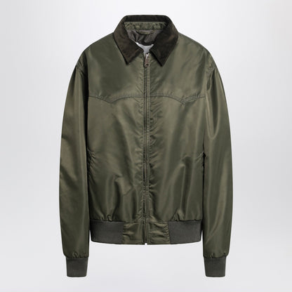 Maison Margiela Khaki Green Padded Bomber Jacket Brown