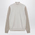 Maison Margiela Two-Tone Wool Turtleneck Sweater Blue