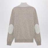 Maison Margiela Two-Tone Wool Turtleneck Sweater Blue