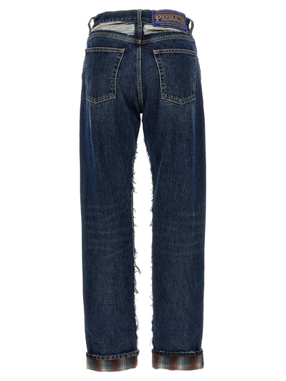 Maison Margiela Pendleton Jeans Blue