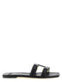 Elisabetta Franchi Nappa Leather Sandals Black
