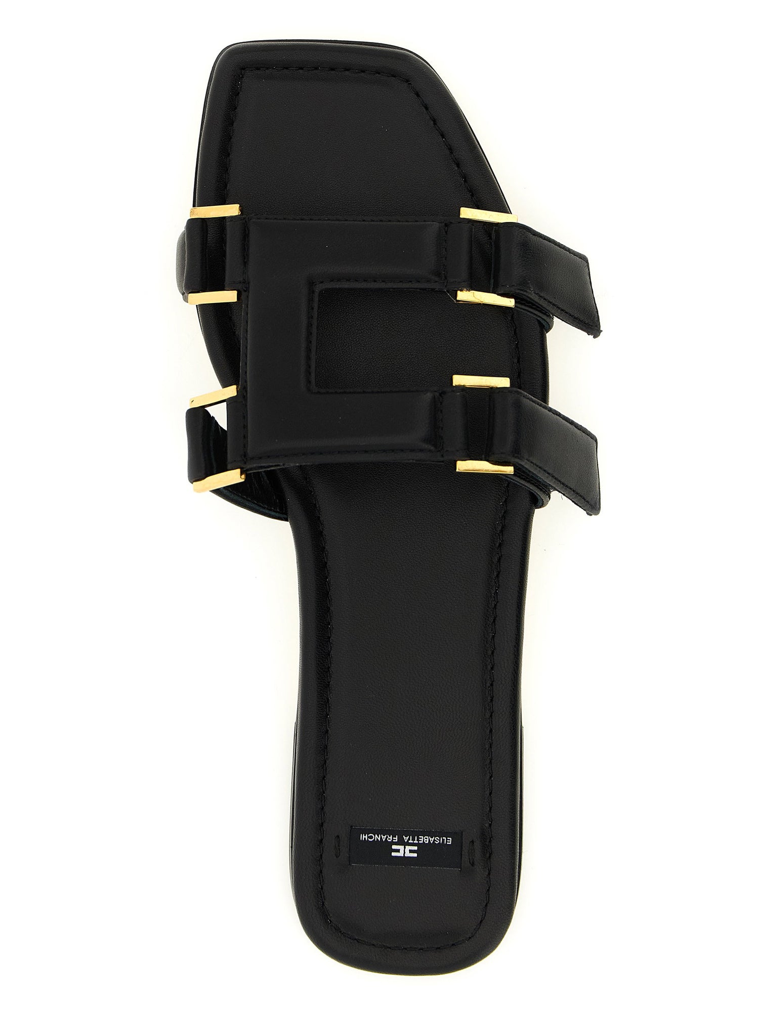 Elisabetta Franchi Nappa Leather Sandals Black