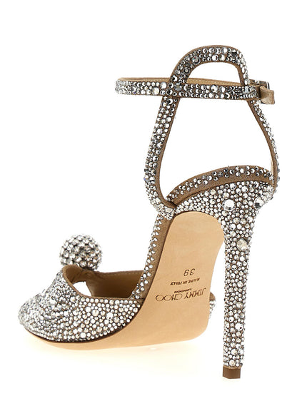 Jimmy Choo Sacora Sandals Silver