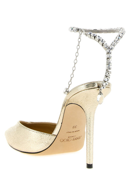 Jimmy Choo Saeda Pumps Gold