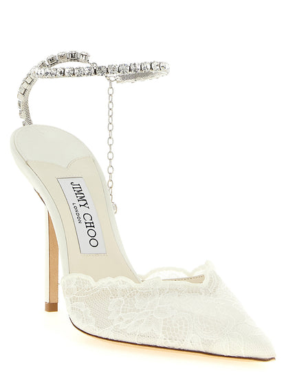 Jimmy Choo Saeda Pumps White
