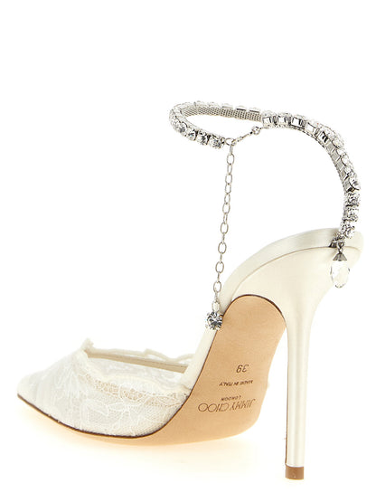 Jimmy Choo Saeda Pumps White