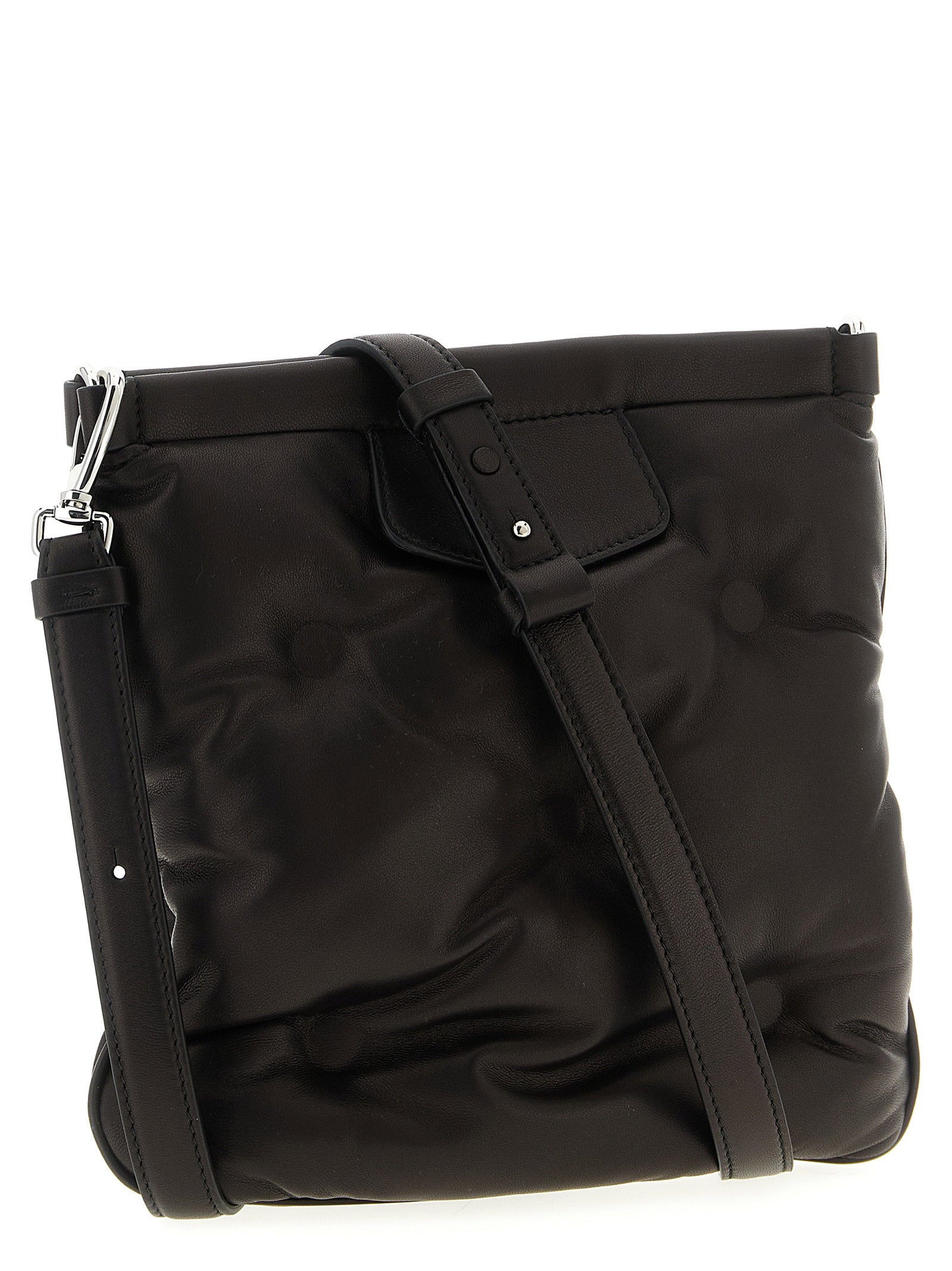 Maison Margiela Glam Slam Flat Pocket Crossbody Bag Black