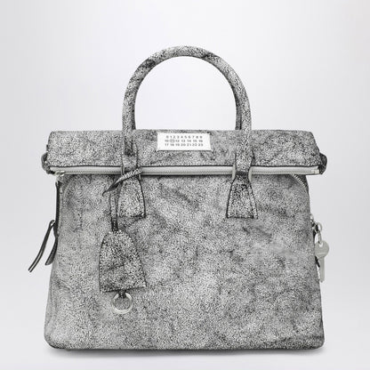 Maison Margiela 5AC Loved to Death Medium Leather Handbag White