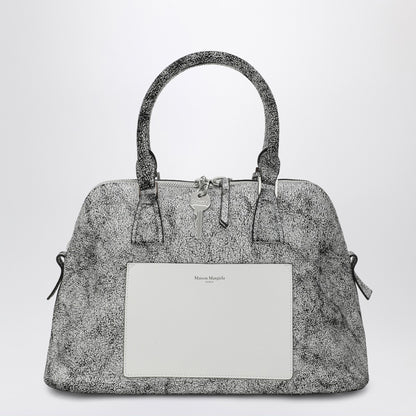 Maison Margiela 5AC Loved to Death Medium Leather Handbag White
