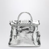 Maison Margiela 5AC Classic Mini Metallic Silver Leather Bag Metal