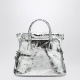 Maison Margiela 5AC Classic Mini Metallic Silver Leather Bag Metal