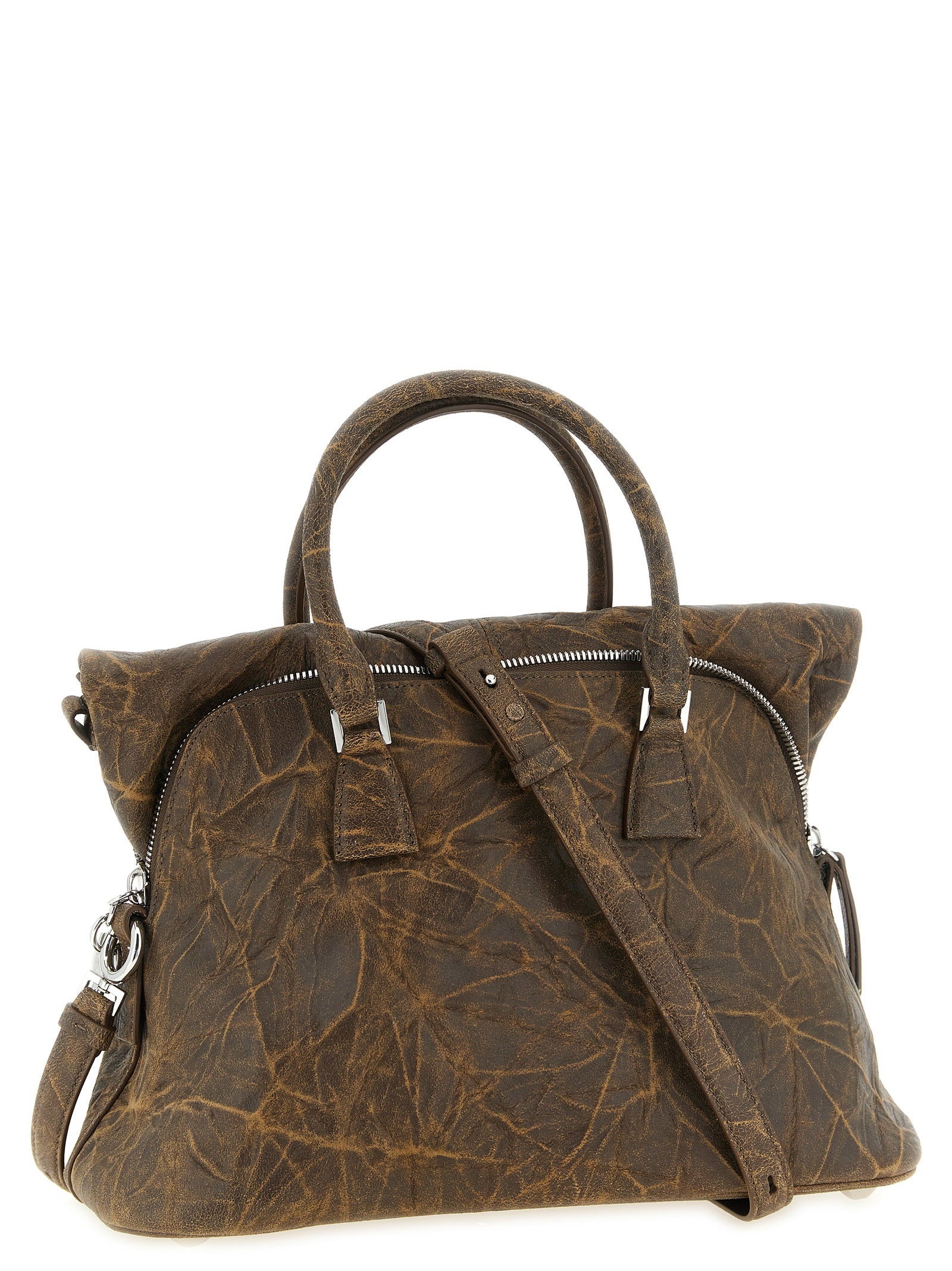 Maison Margiela 5ac Soft Medium Shoulder Bag Brown