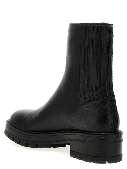 Aquazzura Saint Honore Ankle Boots Black