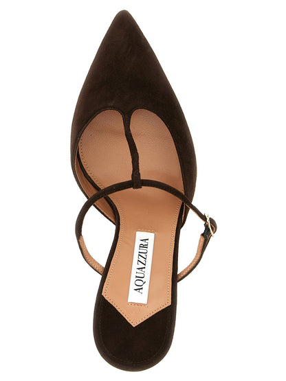 Aquazzura Sorbonne Mules Brown