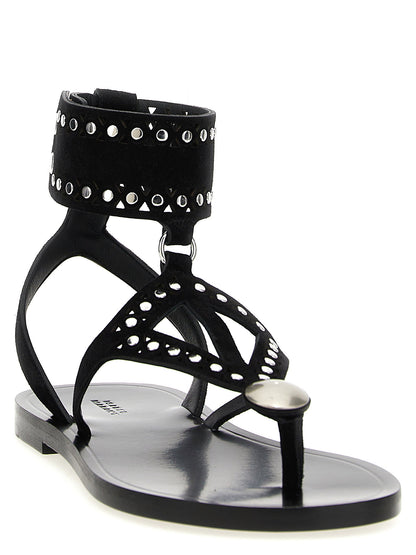 Isabel Marant Edil Sandals Black  