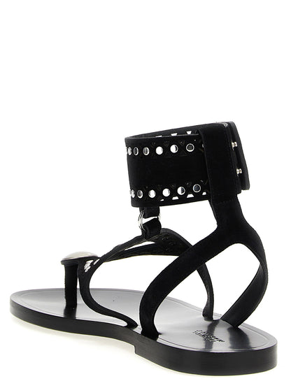 Isabel Marant Edil Sandals Black  