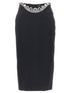 David Koma Puffer Circle Embroidery Skirt Black