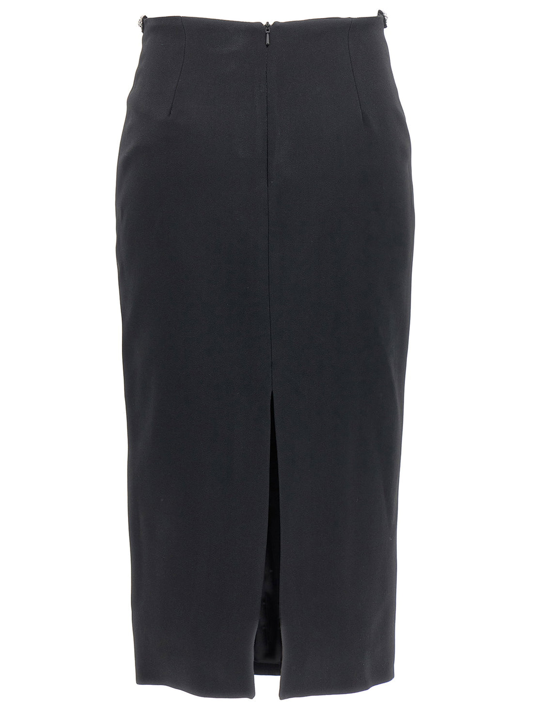 David Koma Puffer Circle Embroidery Skirt Black