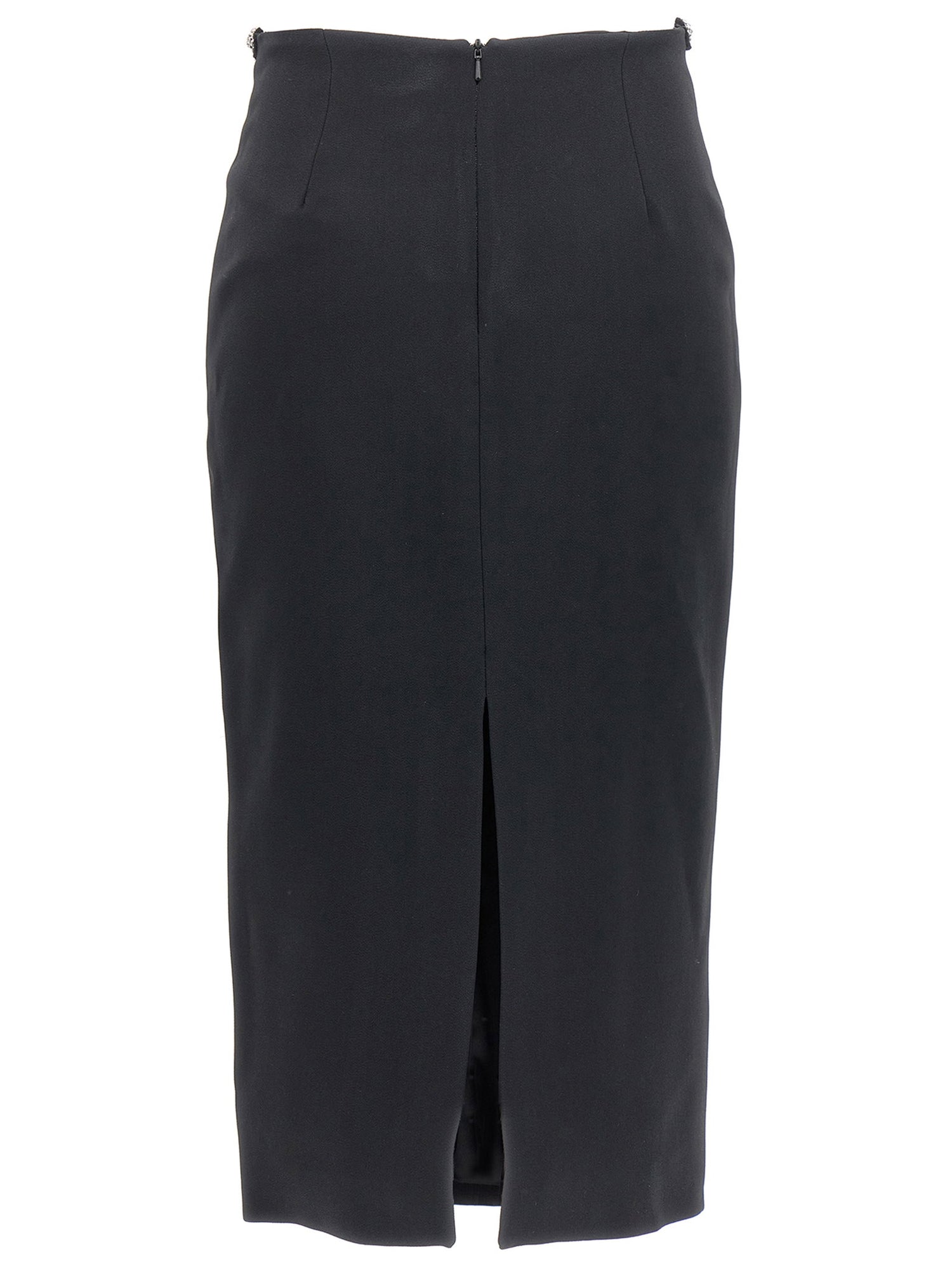 David Koma Puffer Circle Embroidery Skirt Black