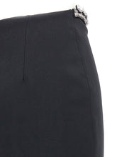 David Koma Puffer Circle Embroidery Skirt Black