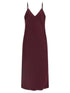 Norma Kamali Bias Slip Midi Dress Bordeaux