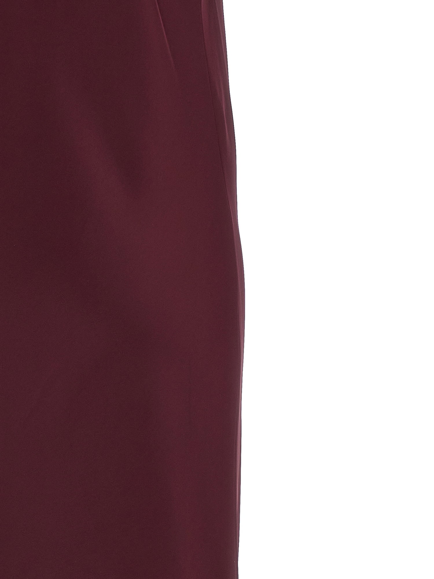 Norma Kamali Bias Slip Midi Dress Bordeaux