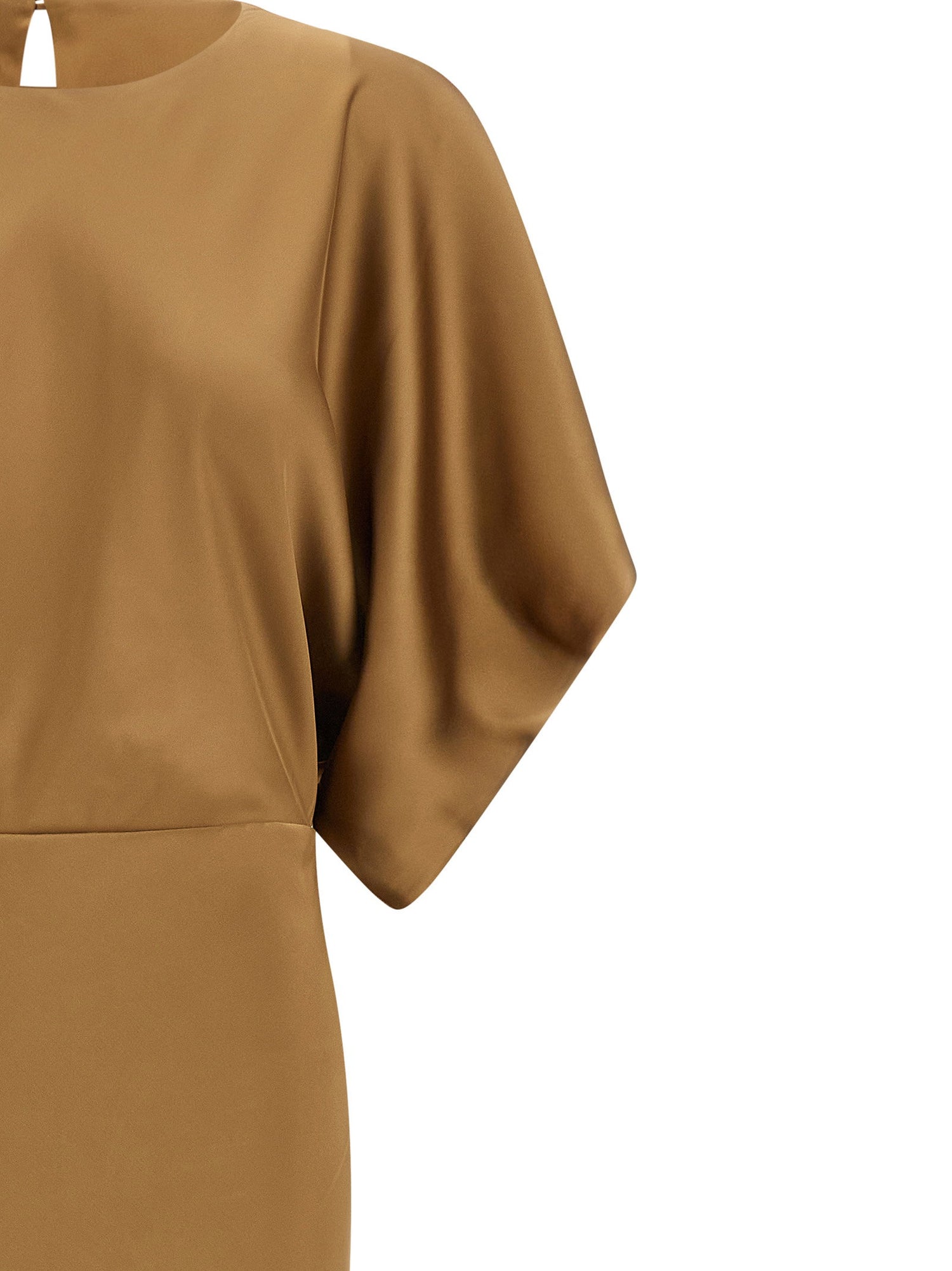 Norma Kamali Reverse Obie Dress Beige