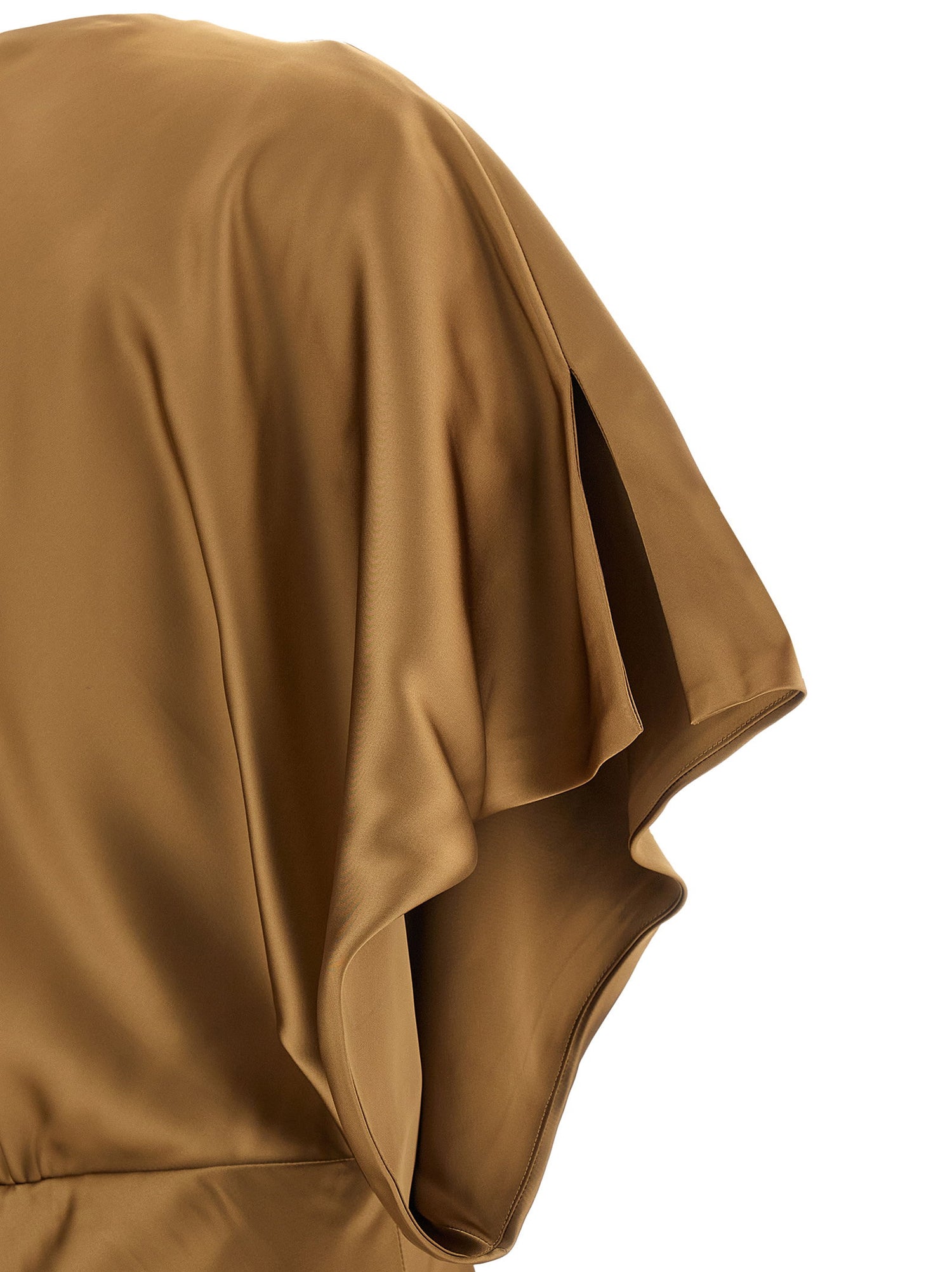 Norma Kamali Reverse Obie Dress Beige