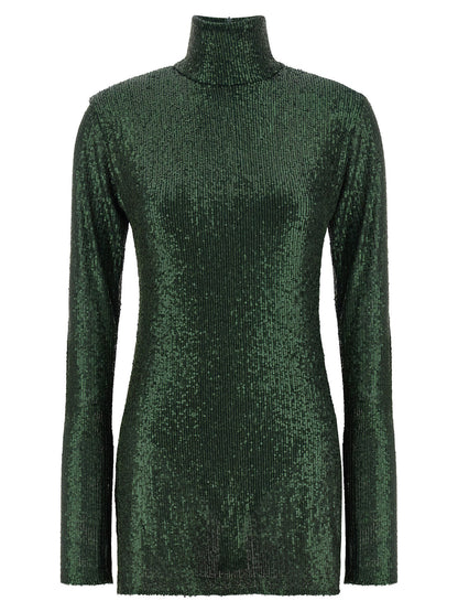 Norma Kamali Pickleball Dress Green